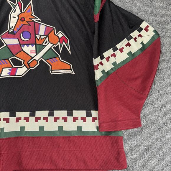 Vintage Phoenix Coyotes Starter Jersey Men’s XL Black Embroidered 90s Kachina - Picture 4 of 12